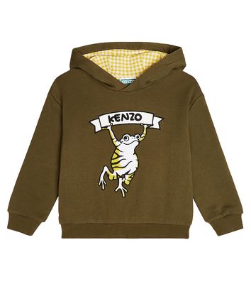 Kenzo Kids Baby cotton-blend fleece hoodie