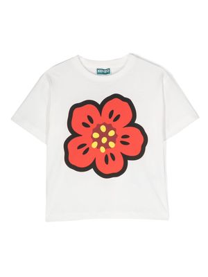 Kenzo Kids Boke Flower cotton T-shirt - White