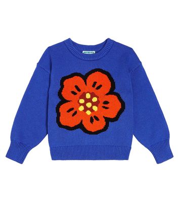 Kenzo Kids Boke flower intarsia sweater