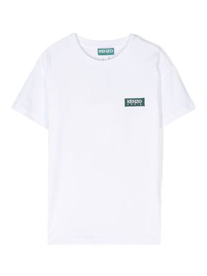 Kenzo Kids chest logo-print detail T-shirt - White