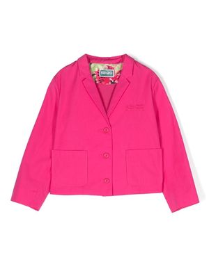 Kenzo Kids cotton blazer jacket - Pink