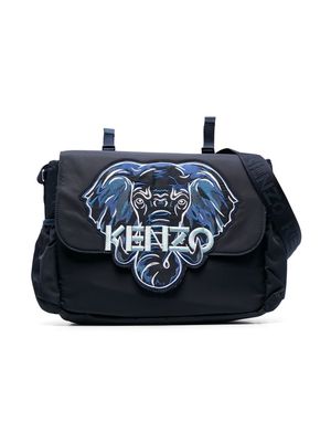 Kenzo Kids embroidered-logo changing bag - Blue