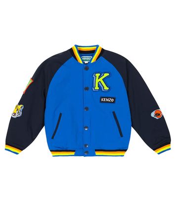 Kenzo Kids Embroidered varsity jacket