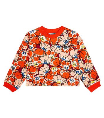 Kenzo Kids Floral cotton sweatshirt