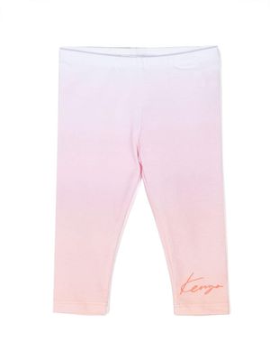 Kenzo Kids gradient-effect leggings - Pink