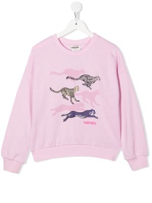 Kenzo Kids graphic-print sweatshirt - Pink