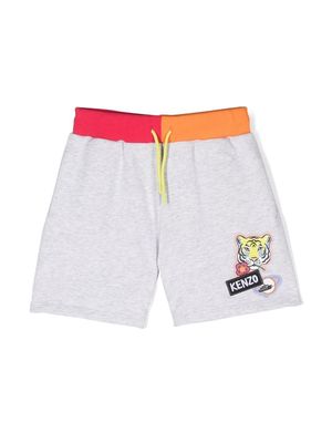 Kenzo Kids graphic-print track shorts - Grey