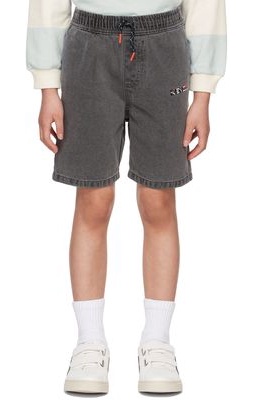 Kenzo Kids Gray Denim Shorts