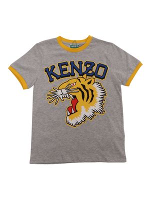 Kenzo Kids Gray T-shirt With Pattern