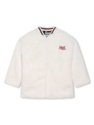 Kenzo Kids limited edition faux-fur jacket - White