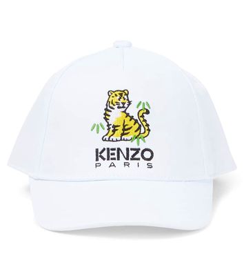 Kenzo Kids Logo cotton baseball cap