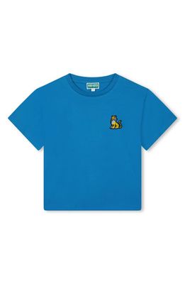KENZO Kids' Logo Cotton Graphic T-Shirt in 83A-Blue