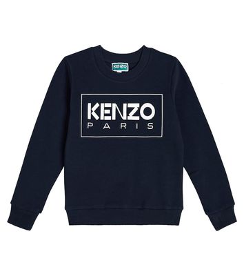 Kenzo Kids Logo cotton sweatshirt