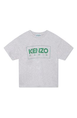 KENZO Kids' Logo Cotton T-Shirt in Grey Marl