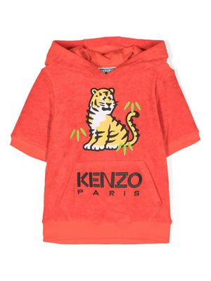 Kenzo Kids logo-embroidered terry-cloth hoodie