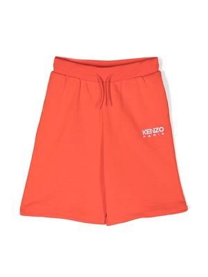 Kenzo Kids logo-print cotton track pants - Red