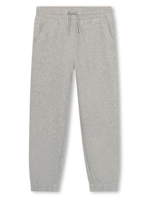 Kenzo Kids logo-print fleece track pants - Grey