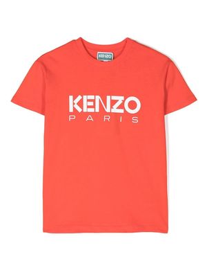 Kenzo Kids logo print T-shirt - Red