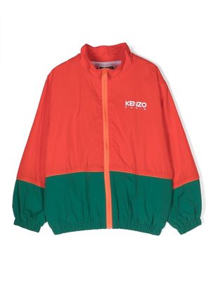 Kenzo Kids logo-print track jacket - Red