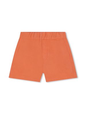 Kenzo Kids logo-print track shorts - Orange