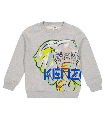 Kenzo Kids Logo printed cotton jersey sweatshirt