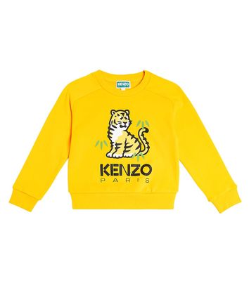 Kenzo Kids Logo printed cotton sweatshirt
