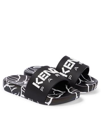 Kenzo Kids Logo rubber sandals