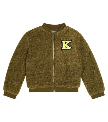 Kenzo Kids Logo teddy bomber jacket