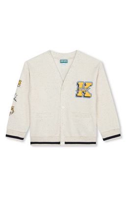 KENZO Kids' Nep Fleece Cardigan in Wicker