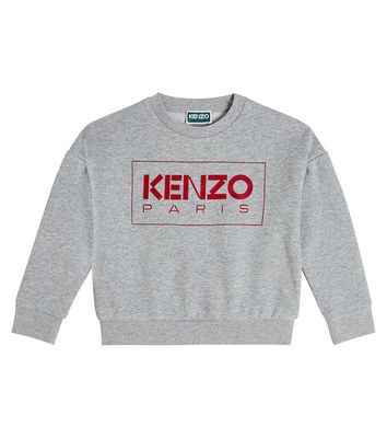 Kenzo Kids Printed cotton-blend sweatshirt