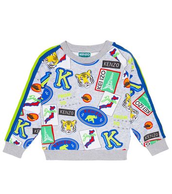 Kenzo Kids Printed cotton jersey sweatshirt
