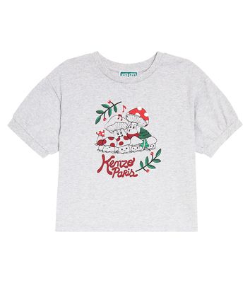 Kenzo Kids Printed cotton jersey T-shirt