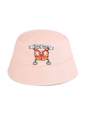 Kenzo Kids reversible Boke Flower bucket hat - Pink