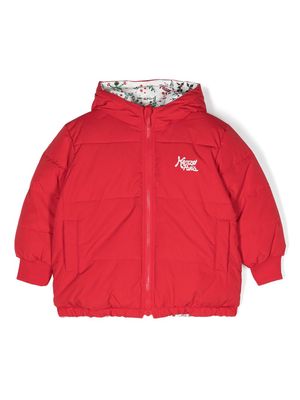 Kenzo Kids reversible padded jacket - Red