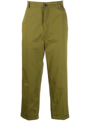 Kenzo Kids straight-leg tailored trousers - Green