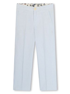 Kenzo Kids striped straight-leg trousers - Blue