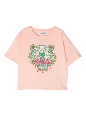 Kenzo Kids Tiger print T-shirt - Pink