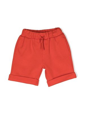 Kenzo Kids turn-up hem shorts - Red
