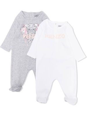 Kenzo Kids two-pack logo-print pajamas - Grey