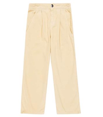 Kenzo Kids Wide-leg cotton corduroy pants