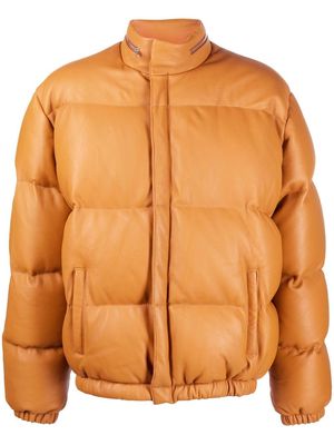 Kenzo lambskin padded jacket - Orange