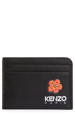 KENZO Leather Cardholder in Black