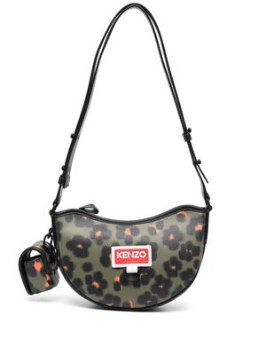 Kenzo leopard-print shoulder bag - Green