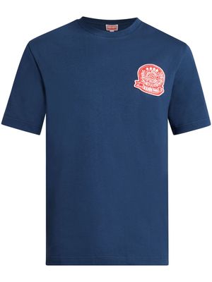 Kenzo logo-appliqué cotton T-shirt - Blue