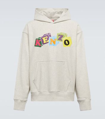 Kenzo Logo cotton jersey hoodie