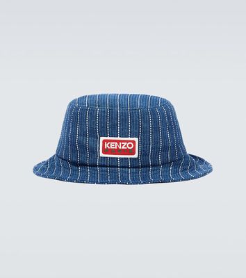 Kenzo Logo denim bucket hat