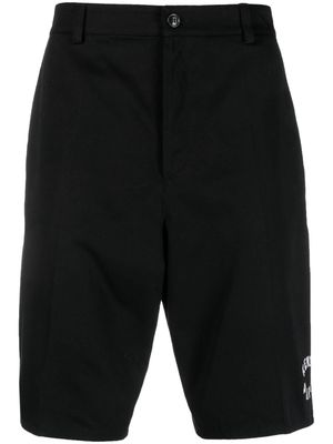 Kenzo logo-embroidered bermuda shorts - Black