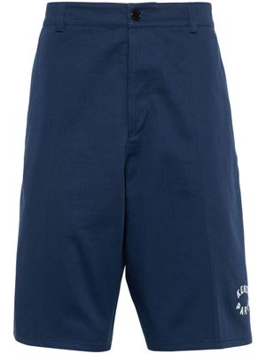 Kenzo logo-embroidered bermuda shorts - Blue