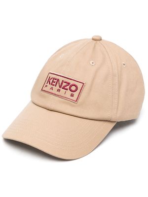Kenzo logo-embroidered cap - Brown