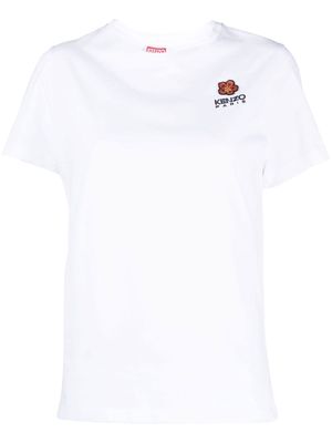 Kenzo logo-embroidered cotton T-shirt - White